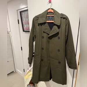 women’s Olive Green Trench Coat